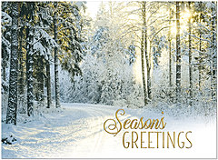 Winter Road Holiday Card H1527U-AA